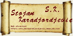 Stojan Karađorđević vizit kartica